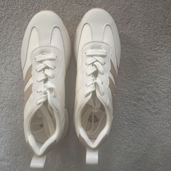 NEW Somiliss Sneakers Beige Genuine Leather Suede Size EU 39 (US 8-8.5) - Picture 8 of 13